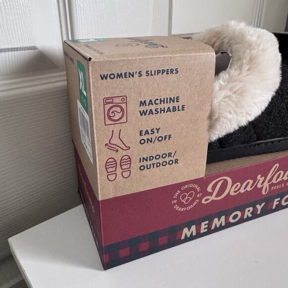 Dearfoams Woman's Indoor/Outdoor Memory Foam Clog Slippers XL 11-12 New in Box - Picture 2 of 8